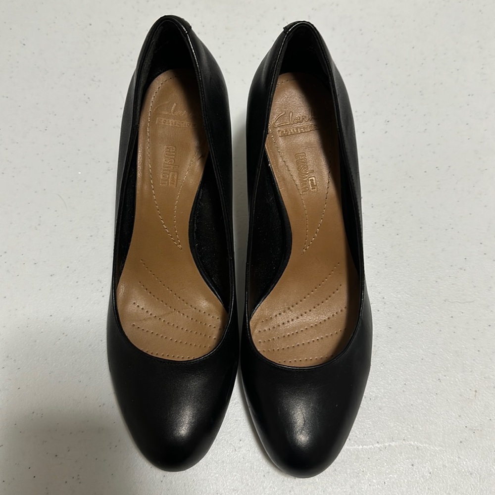 Black Short Heel Pumps - Size